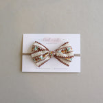 Medium Floral// Brown Vintage Scallop